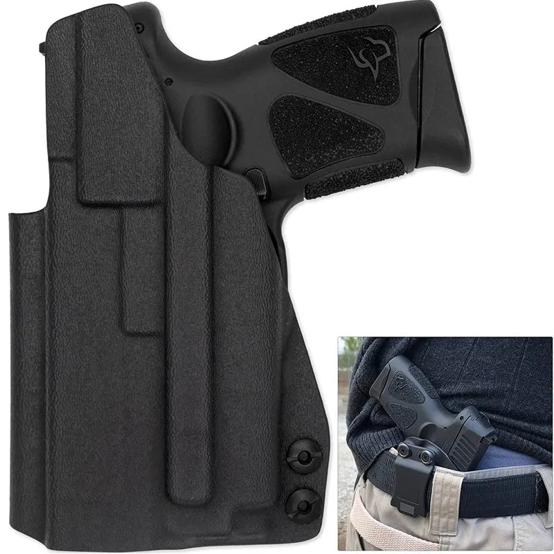 Taurus G2C (IWB) Inside Waistband Kydex Covert Carry Holster | Posi Click Ready | IWB Concealed Kydex Holster | Carbon Fiber or Kydex | Concealed Black