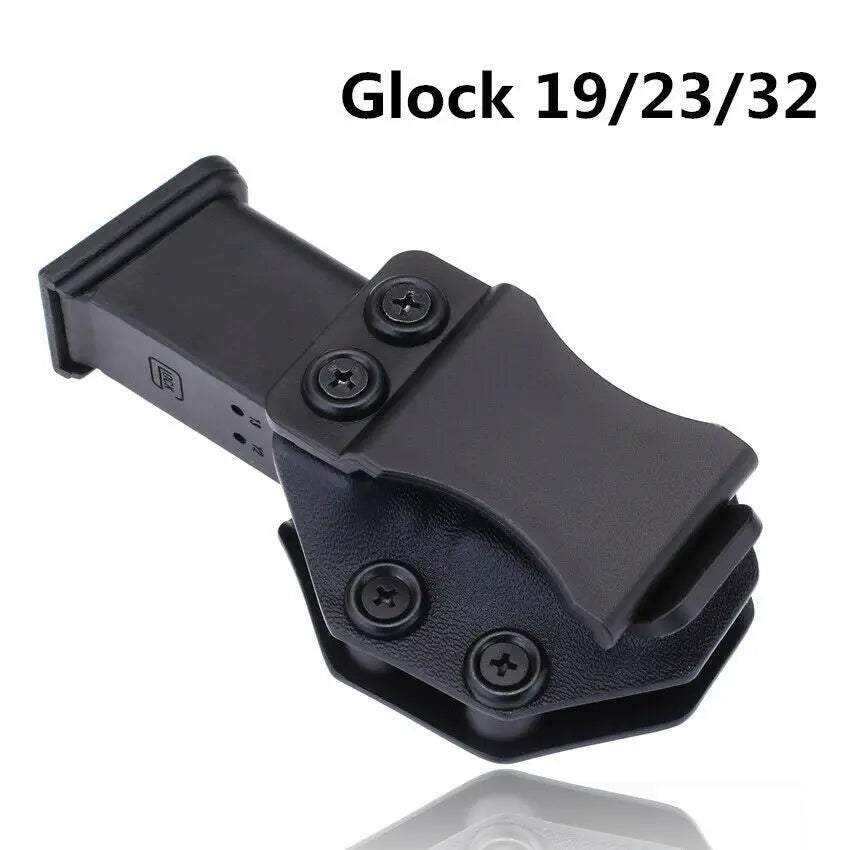 Mag Holster for Glock 17 for Concealed Carry IWB KYDEX Mag Pouch Fit for 9mm.40 Single Stack with Adjustable Cant and Left/Right Options