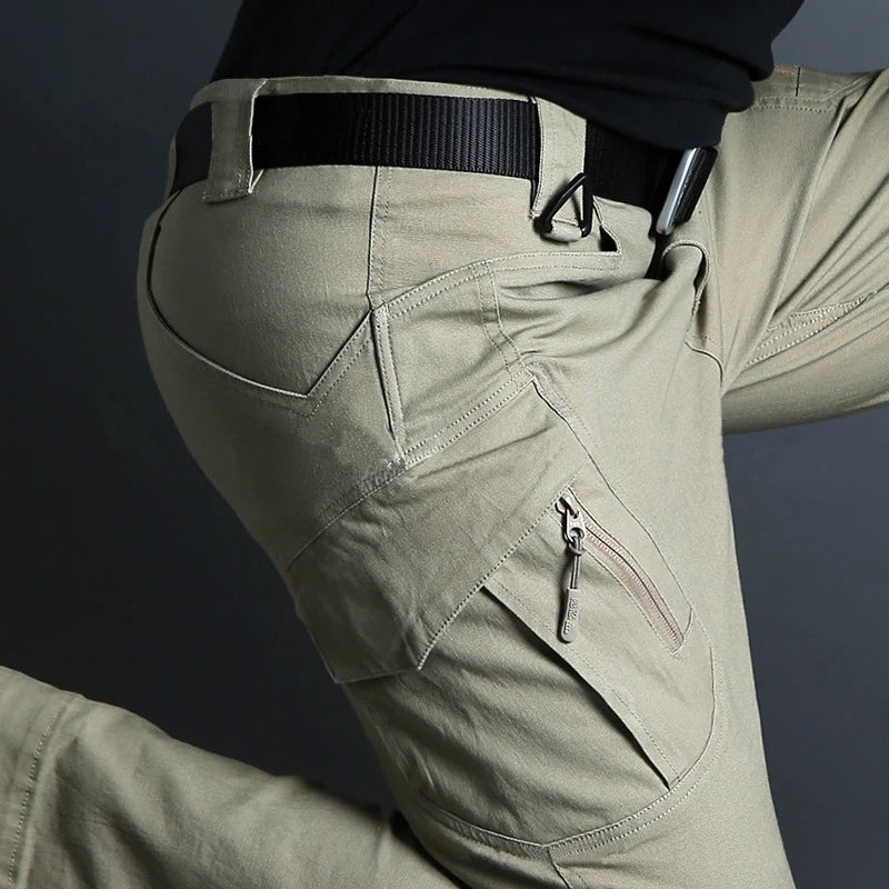 Men's Tactical Pants, Water Resistant Ripstop Cargo Pants, Lightweight EDC Work Hiking Pants, Outdoor Apparel