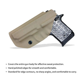 Sig Sauer P938 SAS (IWB) Inside Waistband Kydex Covert Carry Holster | Posi Click Ready | IWB Concealed Kydex Holster | Carbon Fiber or Kydex | Black