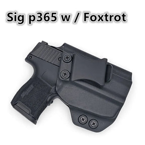 Sig Sauer P365 SAS (IWB) Inside Waistband Kydex Carry Holster (8 Options) | Posi Click Ready | IWB Concealed Kydex Holster | Carbon Fiber or Kydex | Black