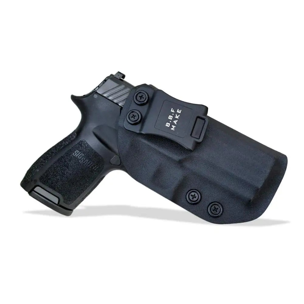 Sig Sauer P320 IWB Inside Waistband Kydex Covert Carry Holster | Posi Click Ready | IWB Concealed Kydex Holster | Carbon Fiber or Kydex | Black