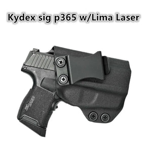 Sig Sauer P365 SAS (IWB) Inside Waistband Kydex Carry Holster (8 Options) | Posi Click Ready | IWB Concealed Kydex Holster | Carbon Fiber or Kydex | Black