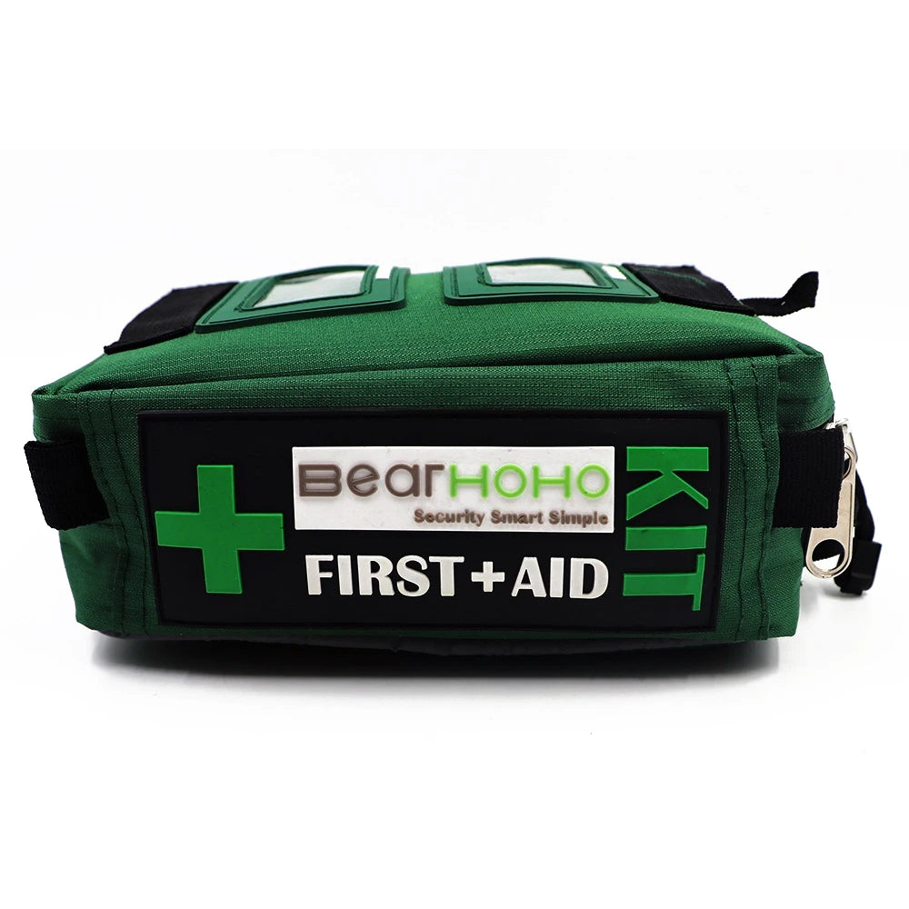 Emergency Medical Rescue Bag EMS First Responder on Call Highland Trauma Bag W/Reflectors - Highly visible forest green color 165 pieces