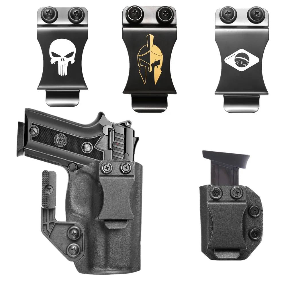 Taurus PT908-PT945 (IWB) Inside Waistband Kydex Covert Carry Holster | Posi Click Ready | IWB Concealed Kydex Holster | Carbon Fiber or Kydex | Concealed Black