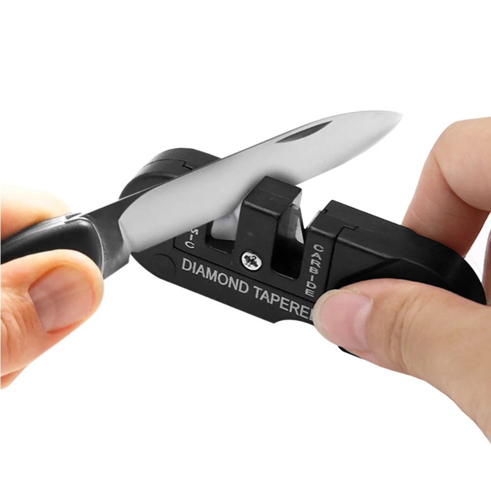 Portable Tungsten Ceramic Carbide Knife Sharpener