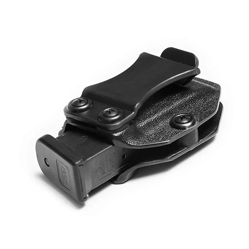 IWB Kydex Concealed Carry Holster Fits: Glock 26 (Gen 1-5) / Glock 27 Glock 33 (Gen 3-4) Pistol - Inside Waistband Concealed Carry - Adjustable Cant Retention Comfortable Wear No Slip